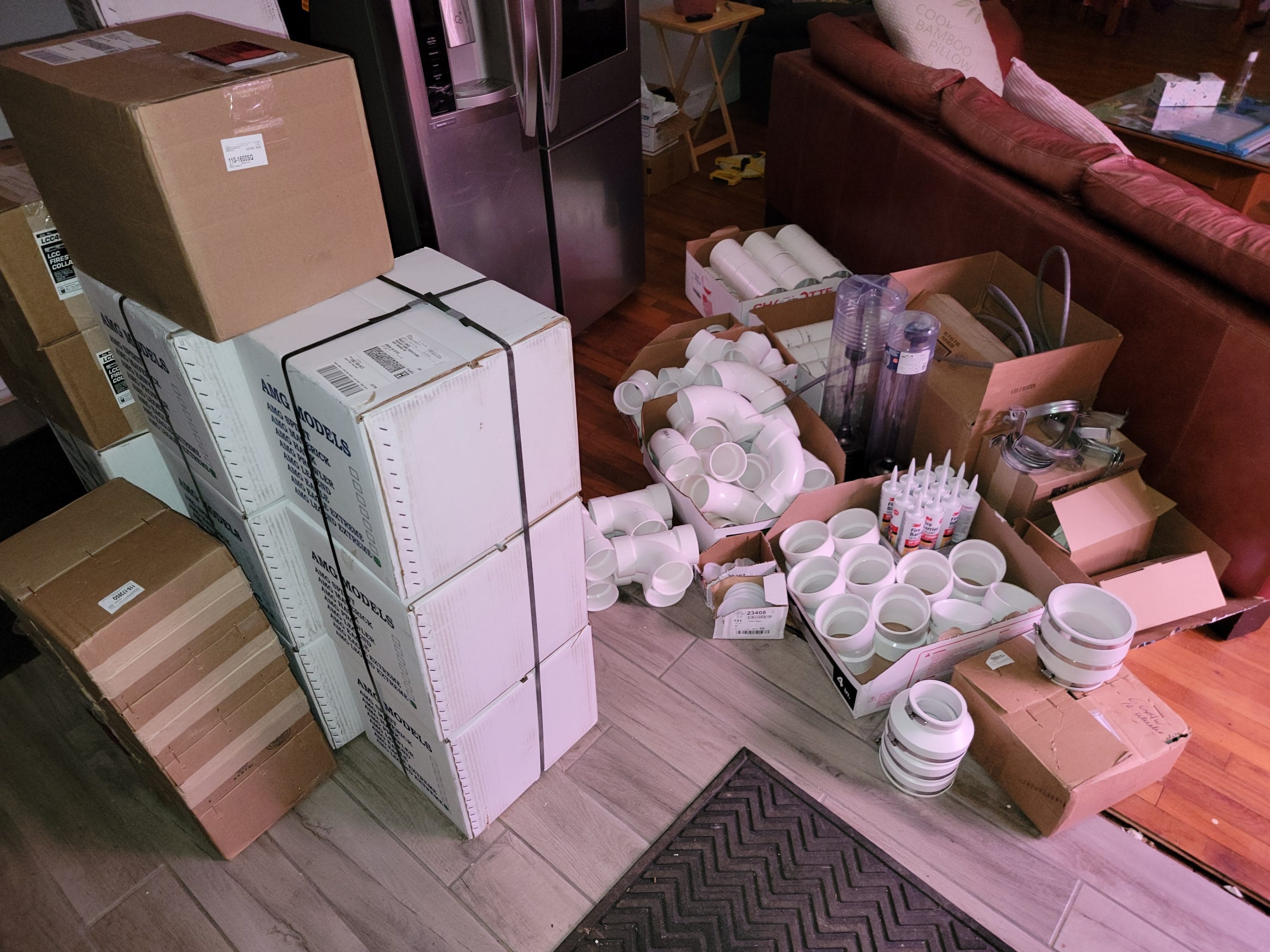 Radon system repair tools and supplies